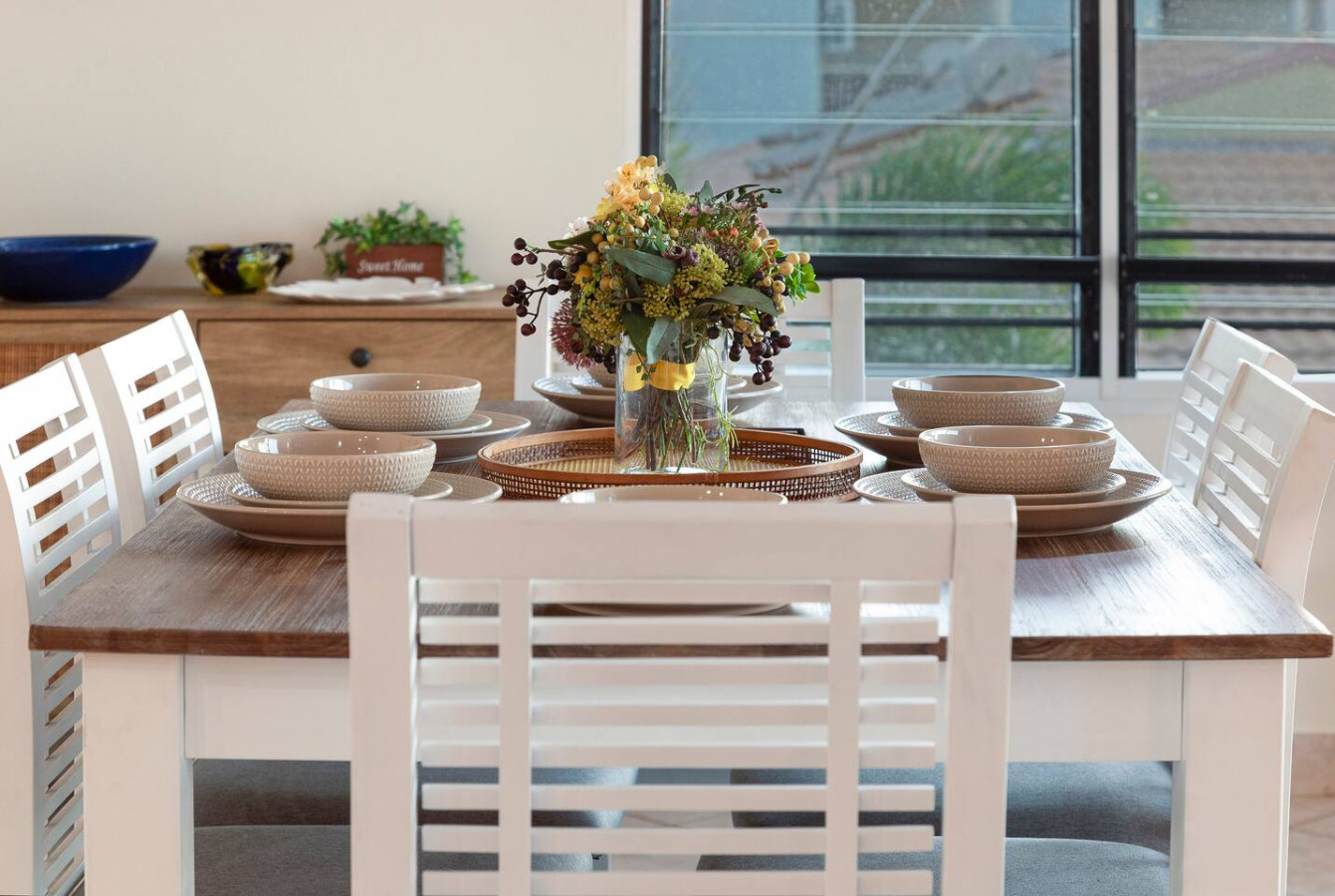 ZEN FORESHORE: 3-BR Nightcliff Foreshore-Front Apt - "Gather around our elegant dining table for memorable meals and heartfelt conversations with loved ones.