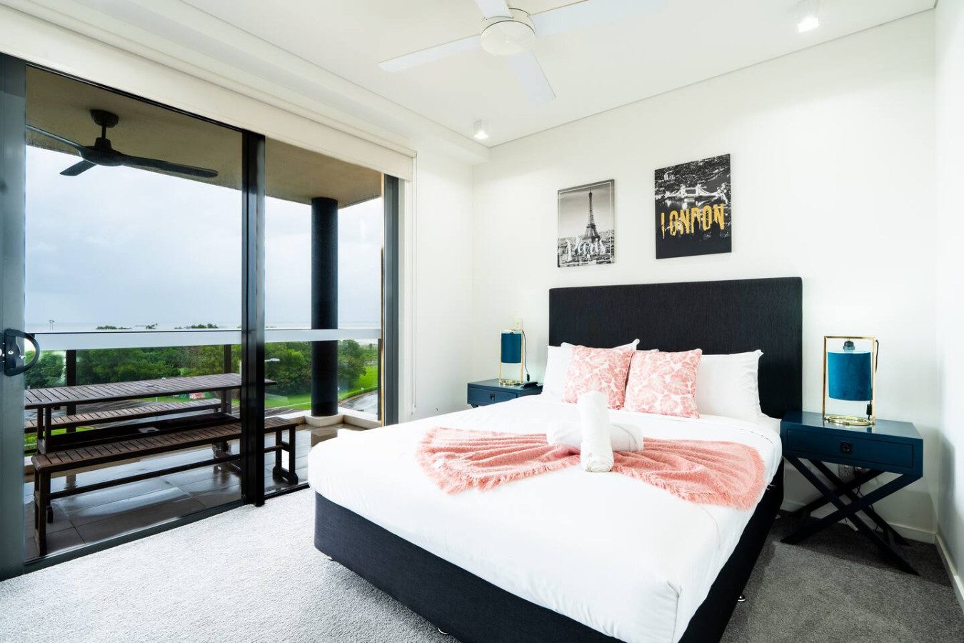 Zen Waterfront: Luxury Holiday Home Family Retreat - Transform bedtime into bliss time in your cozy and inviting bedroom space