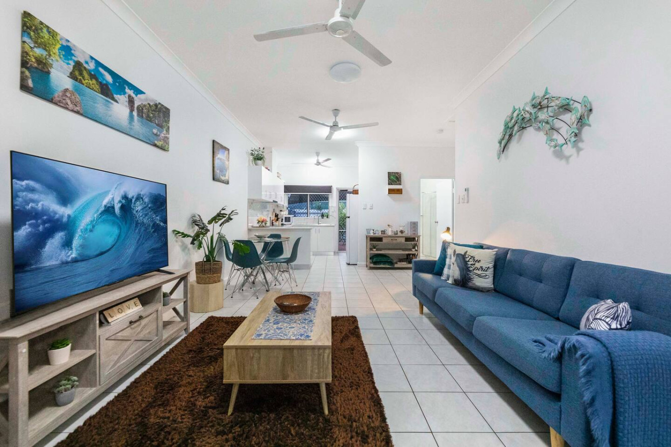 Zen Garden: Modern City Living ~ Outdoor Dining ~ Private Backyard - Bright and airy living room with stylish decor.