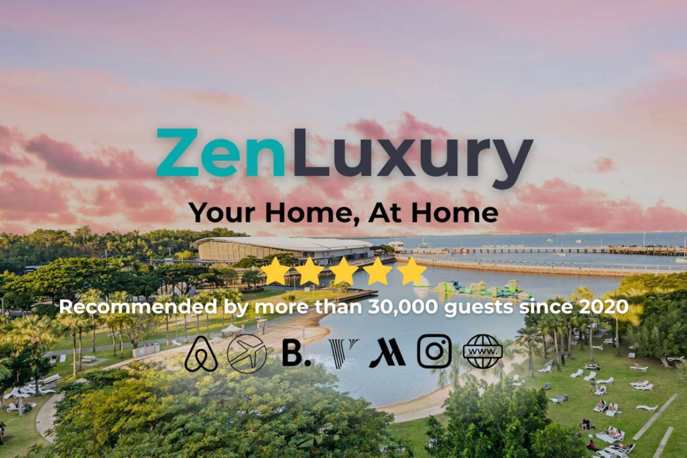 Zen Arkaba: 3BR Luxury Waterfront Apt ~ Pool ~ BBQ