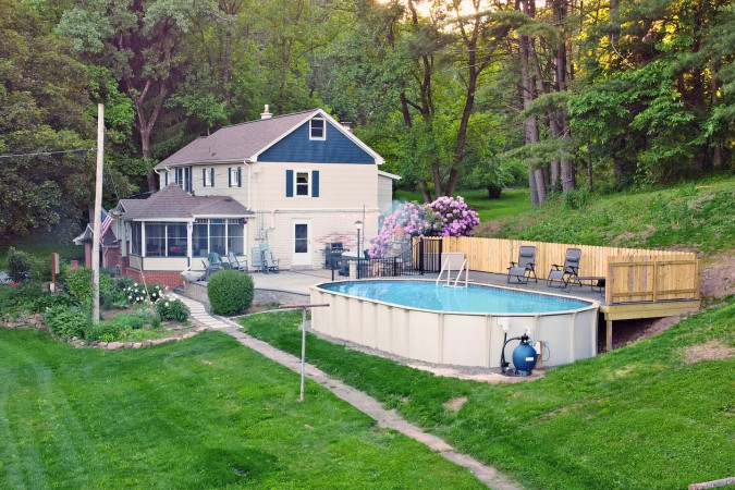 11-Acre Farmhouse Retreat | Creek, Pool, Hot Tub
