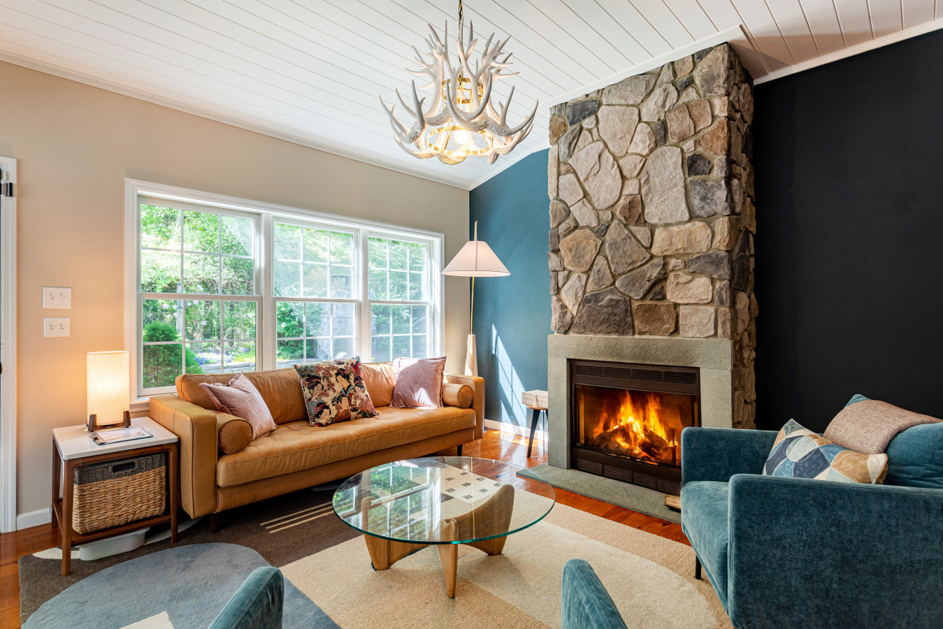 Relax, soak up the warmth while enjoying garden views