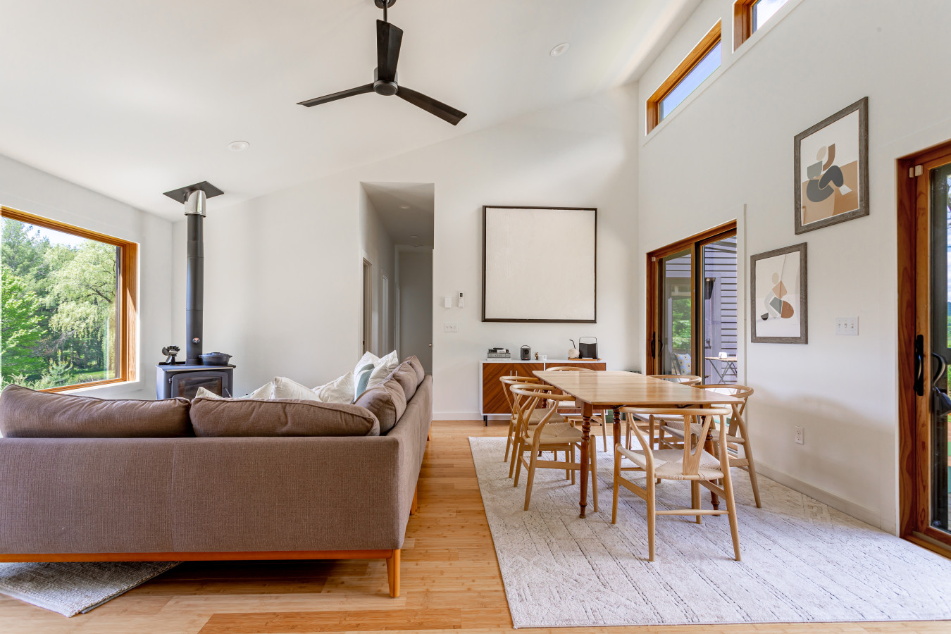 This open floor plan brings harmony into the space