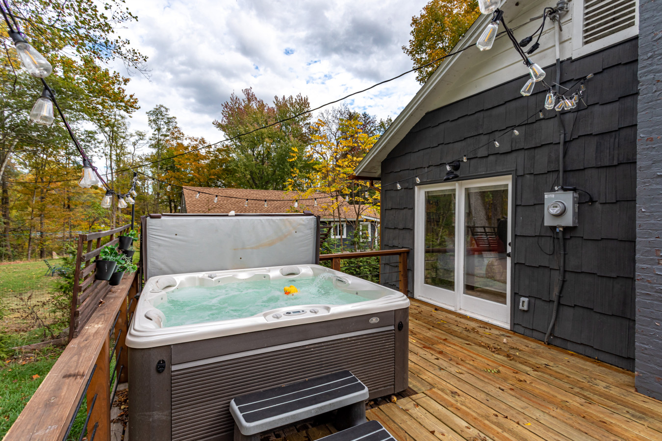 Relax after a long day in your very own private hot tub
