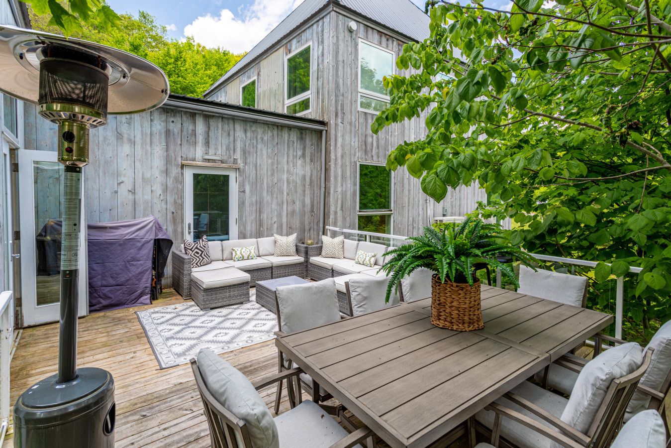 Escape onto the back deck and immerse into nature