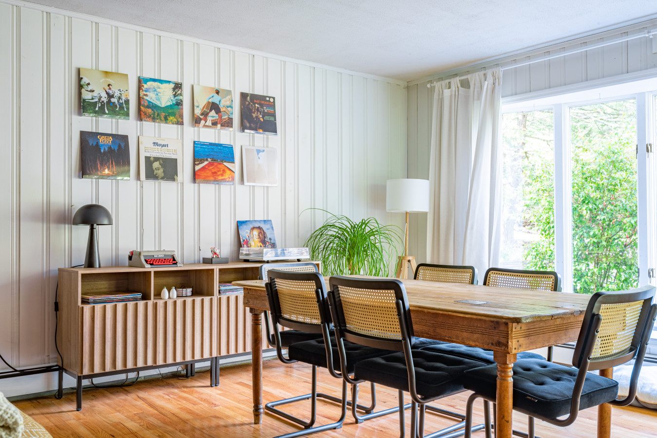 A cozy, sunlit dining space perfect for long dinners and morning coffee
