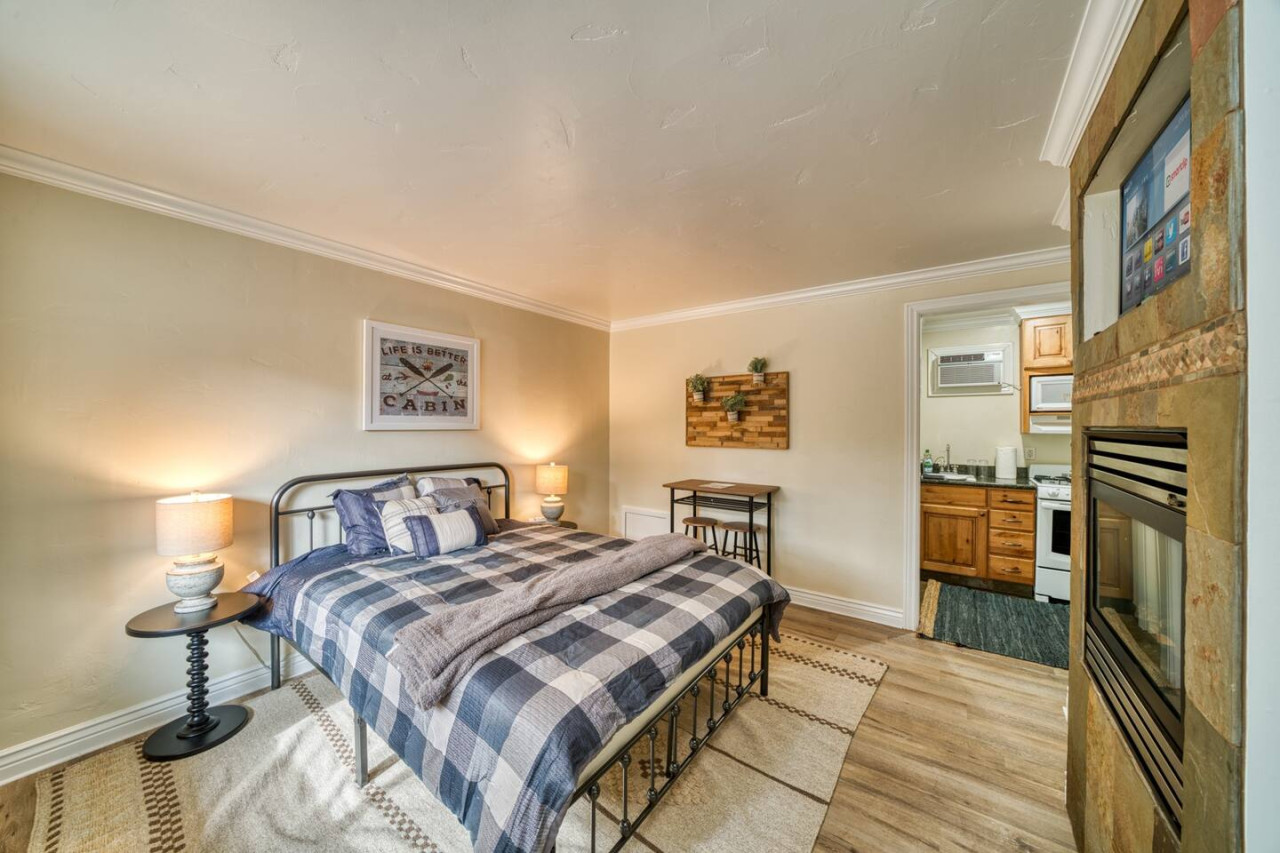 Bedroom view across the entry way