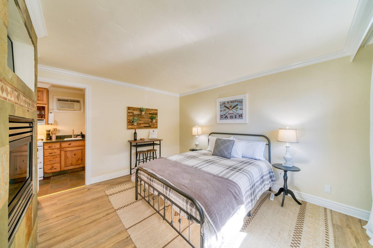 Bedroom view from the entry way