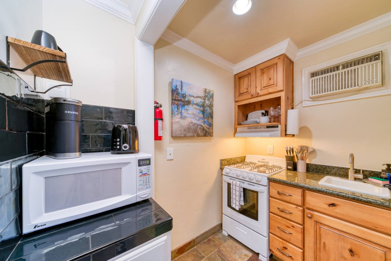 Fully stocked kitchen