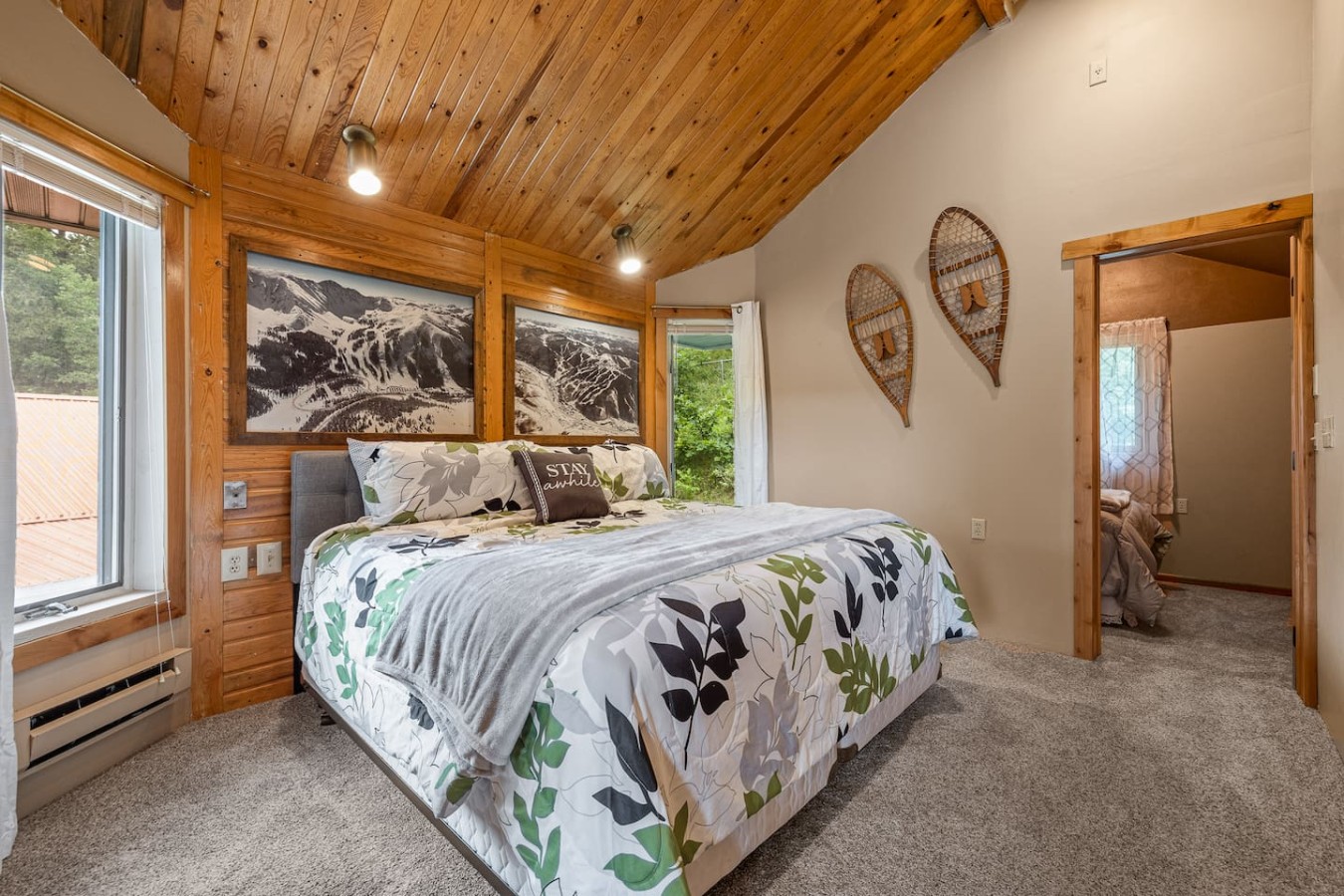 This is the second bedroom upstairs, you can see the attached children's room in this photo (bedroom #3).