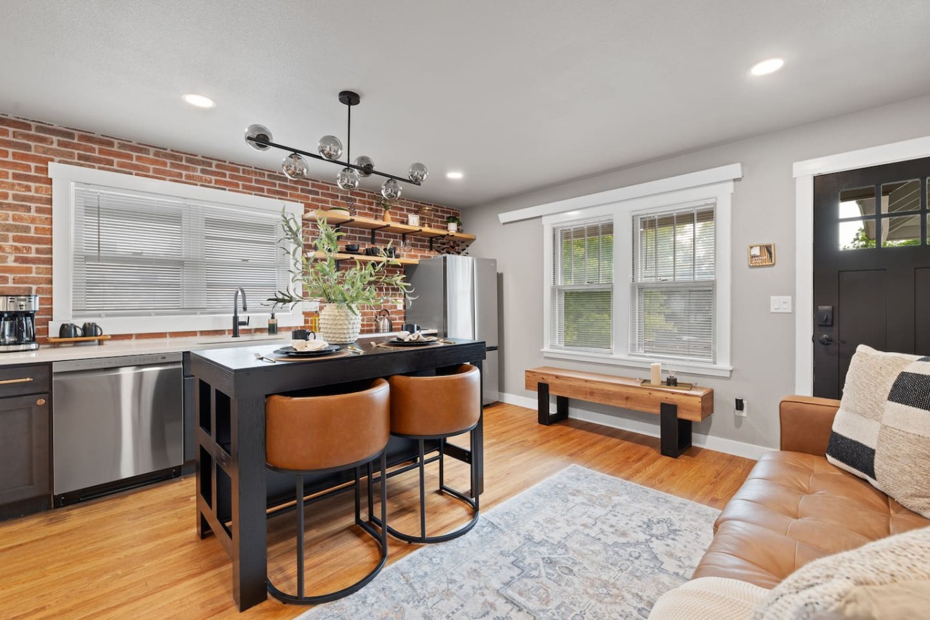 Stylish Studio · King Bed, Brick & Trex Deck — photo 21