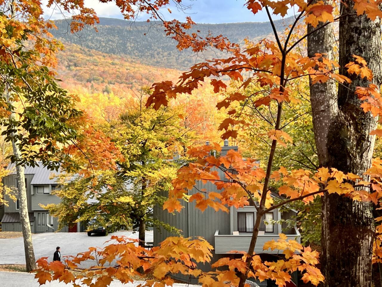 Village of Loon Mountain fall foliage