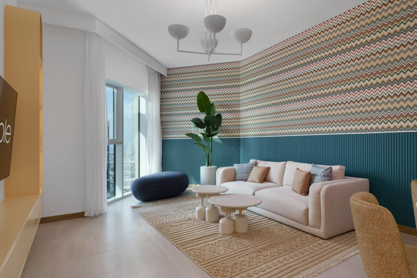 Missoni style 2 Bedroom apartment in Urban Oasis