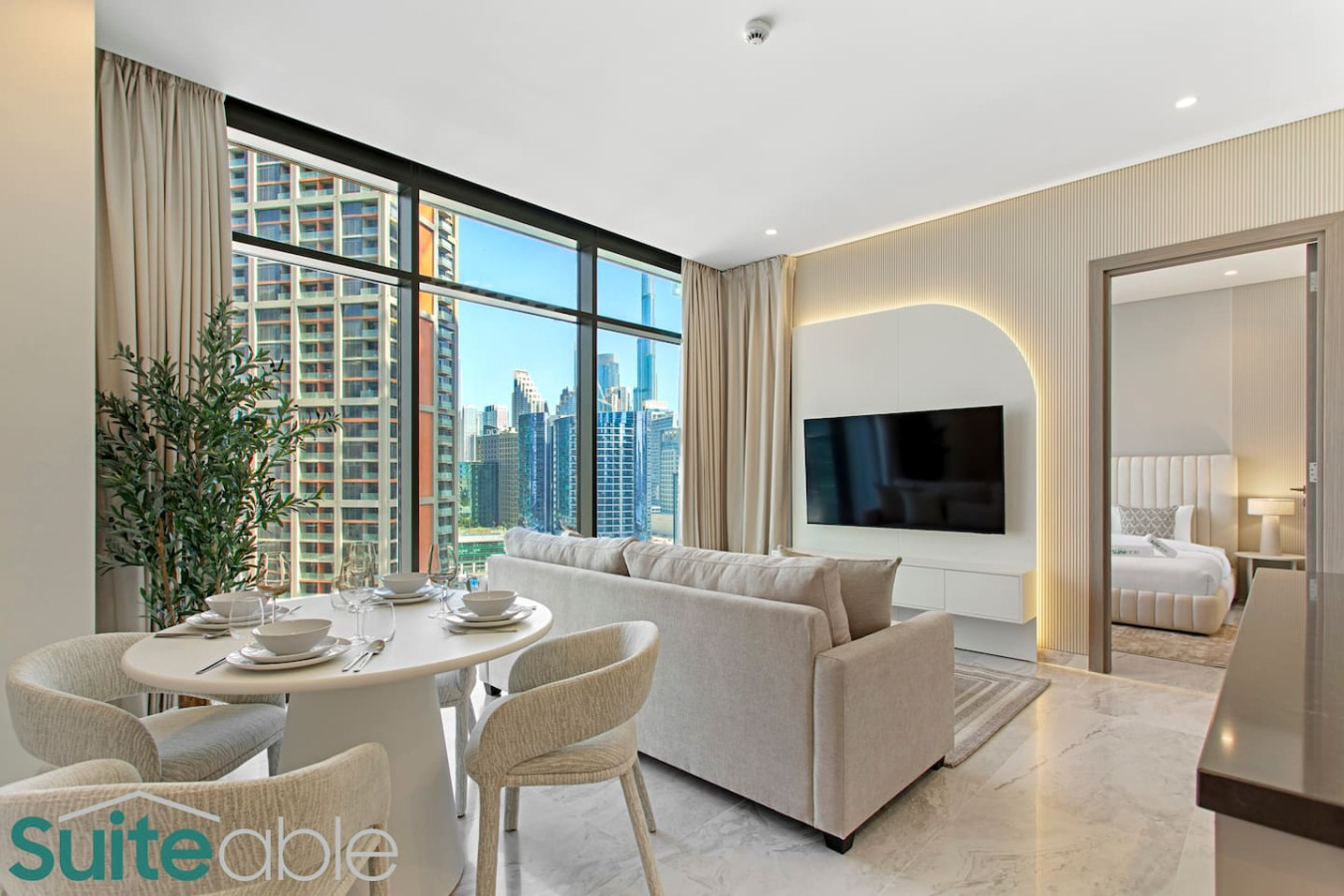 Luxury One Bedroom with Burj Khalifa View