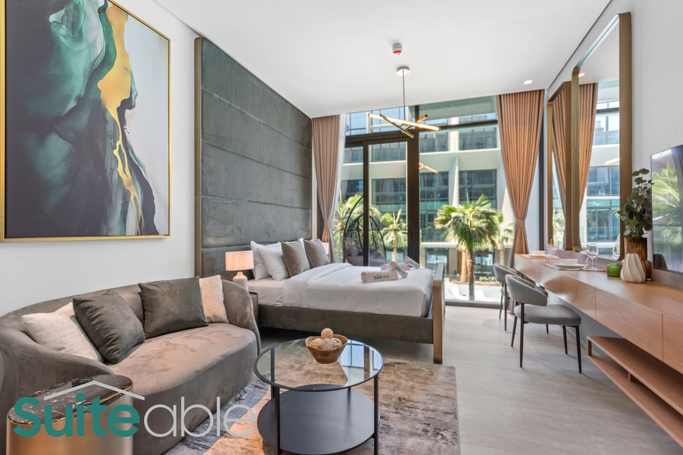 Aesthetic Studio with Stunning Pool View in JVC