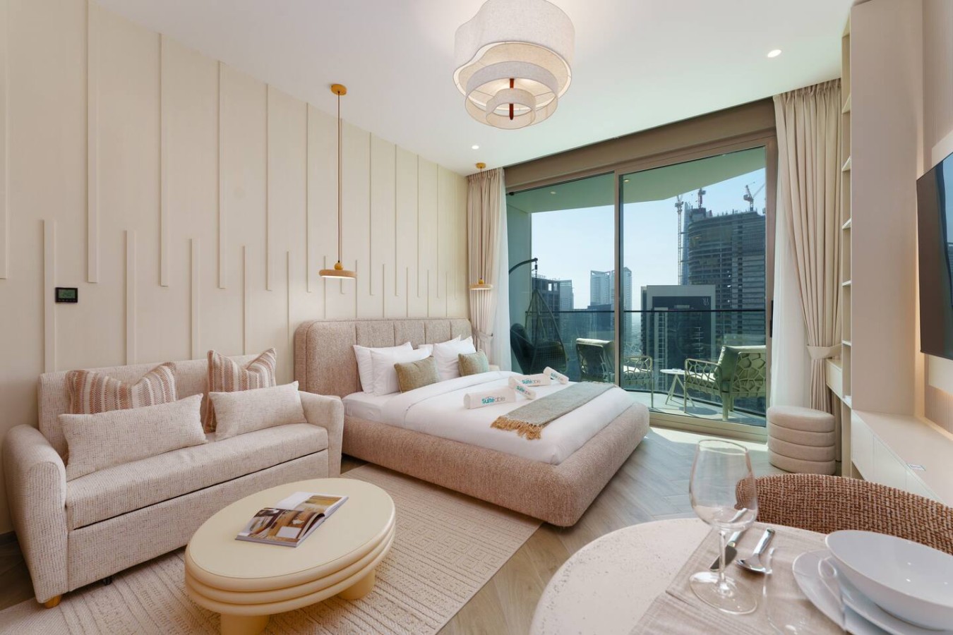 Tranquil Studio With Skyline & Burj Glimpse