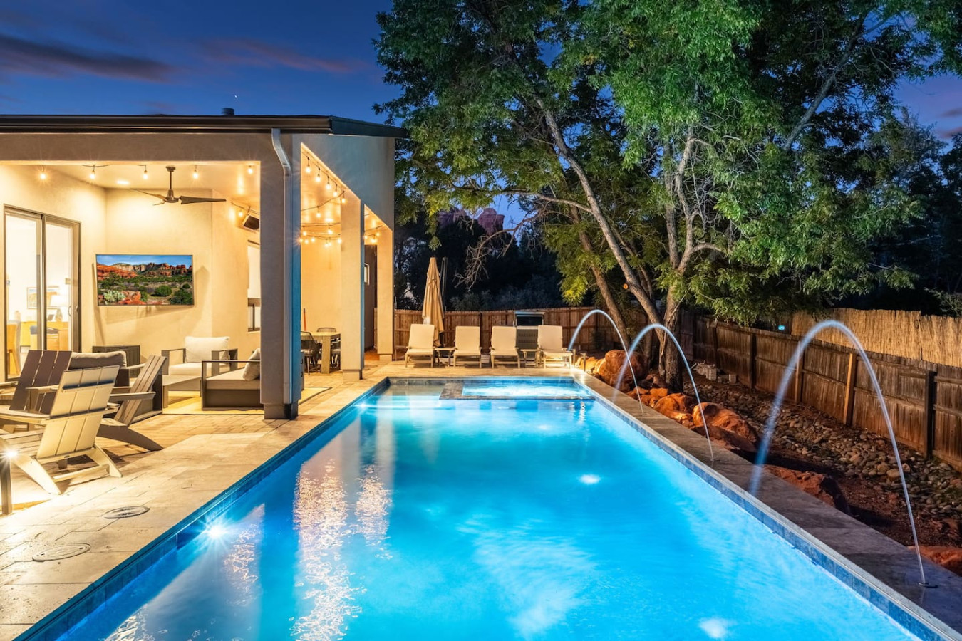 New Build w/ Heated Salt Pool, Hot Tub, Firepit 8