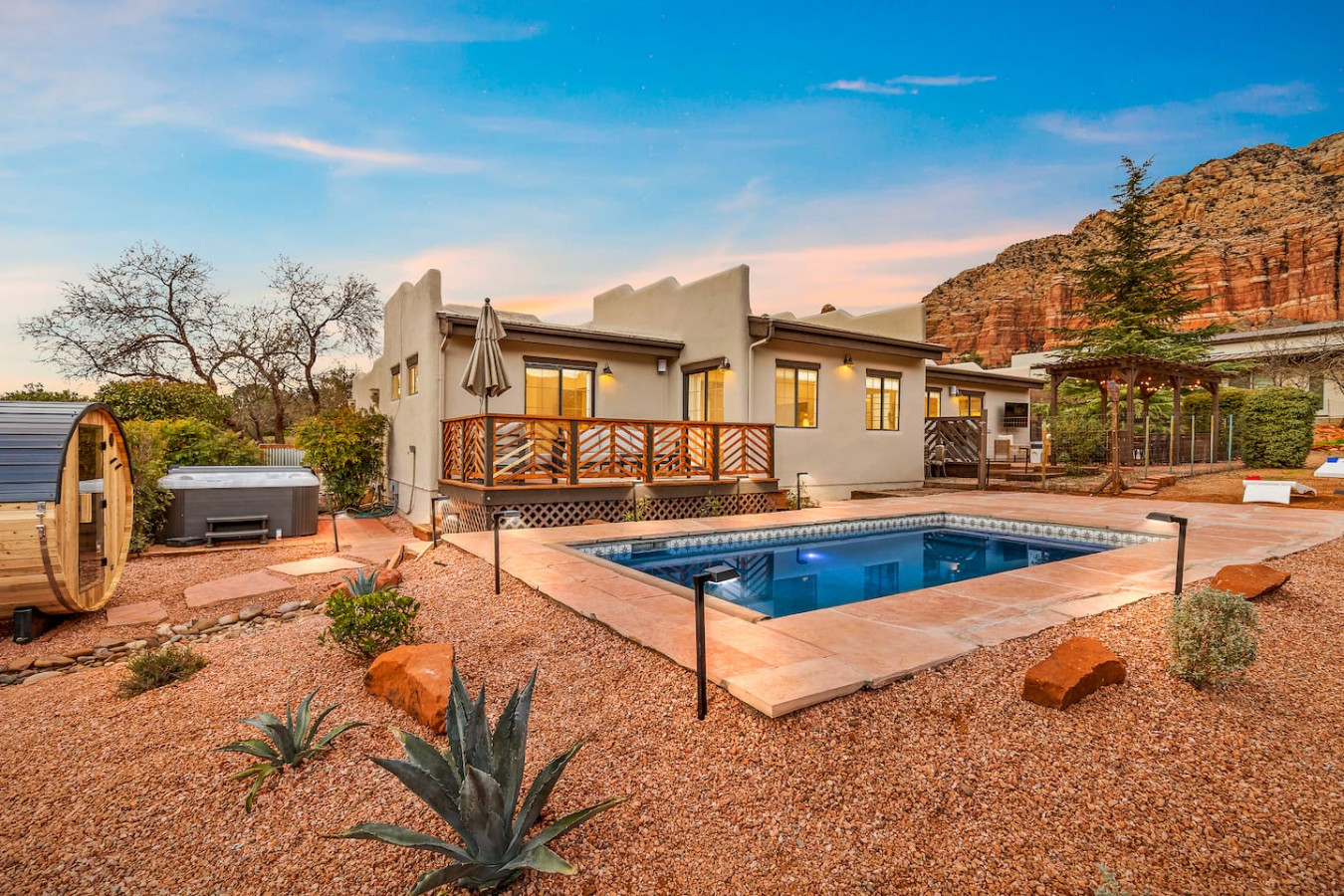 Desert Adobe | Heated Pool, Spa, Firepit, Sauna