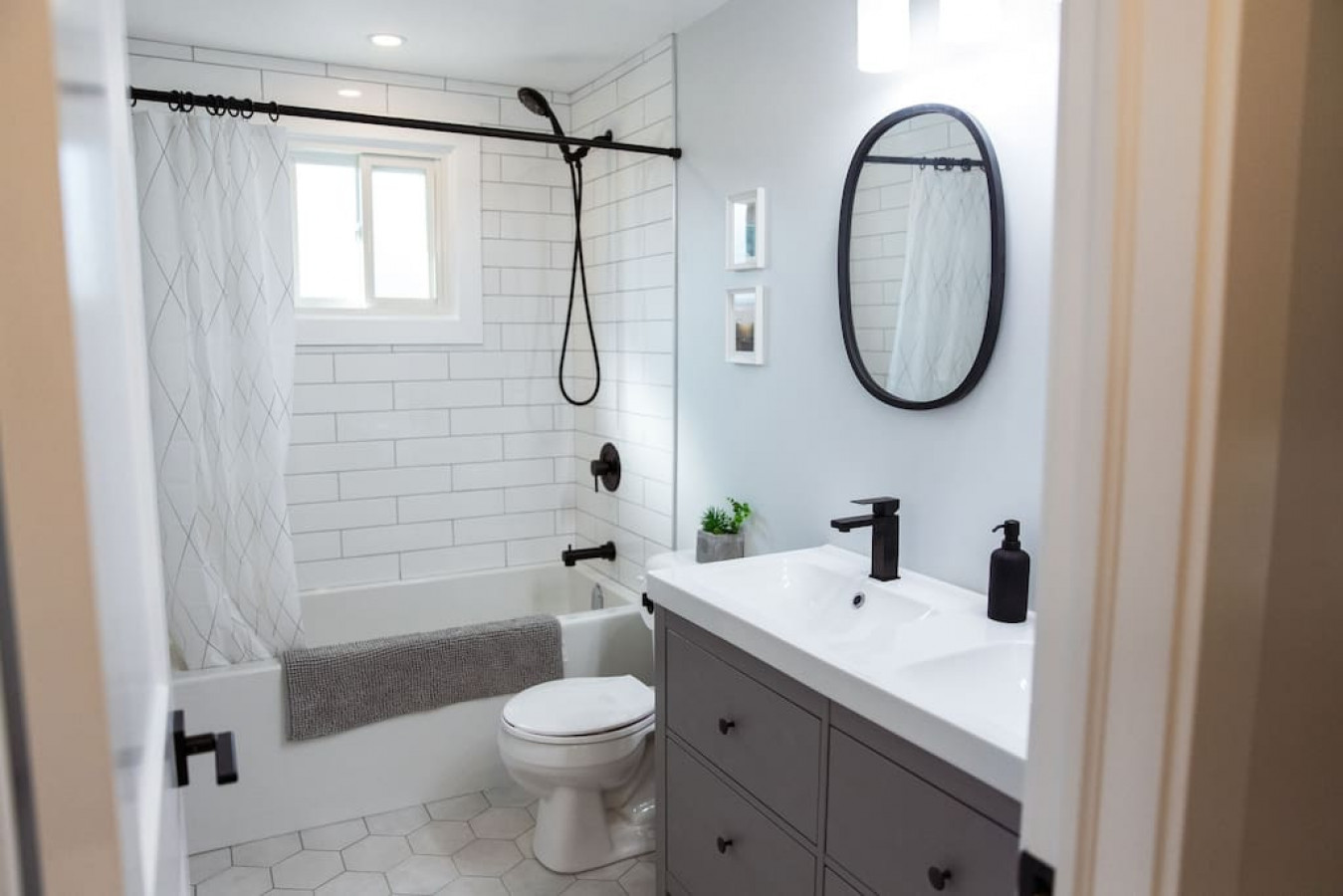 The bathroom is a private sanctuary, with a layout and features that make it the perfect place to rejuvenate.