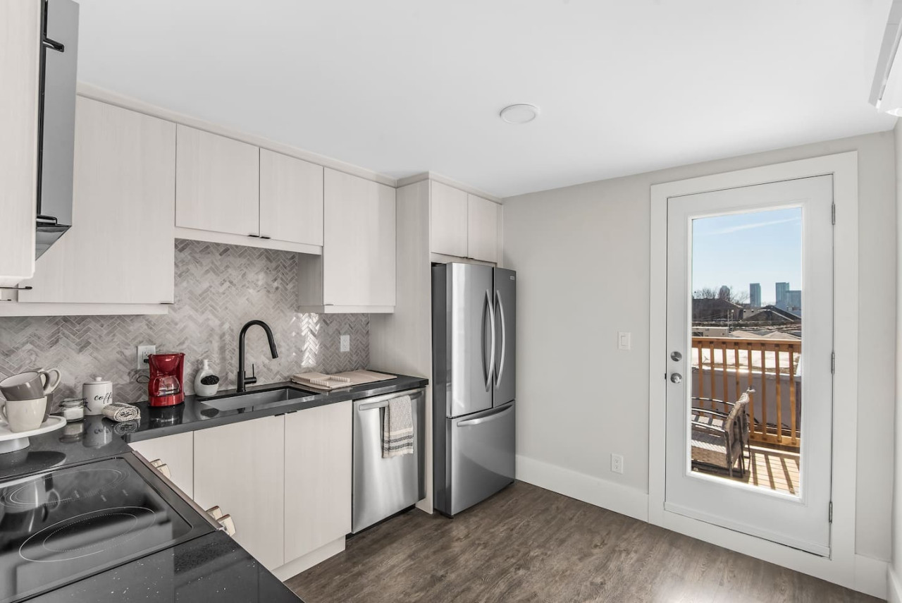 As you step into the kitchen, the clean lines and functional design make you eager to start cooking your favorite dishes.