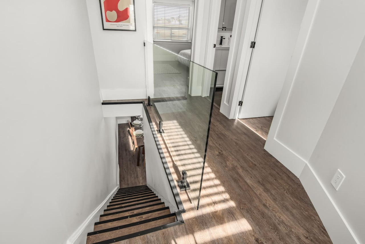 hallway leading to the living room