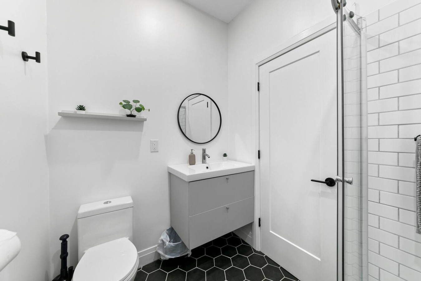 The bathroom is a private sanctuary, with a layout and features that make it the perfect place to rejuvenate.