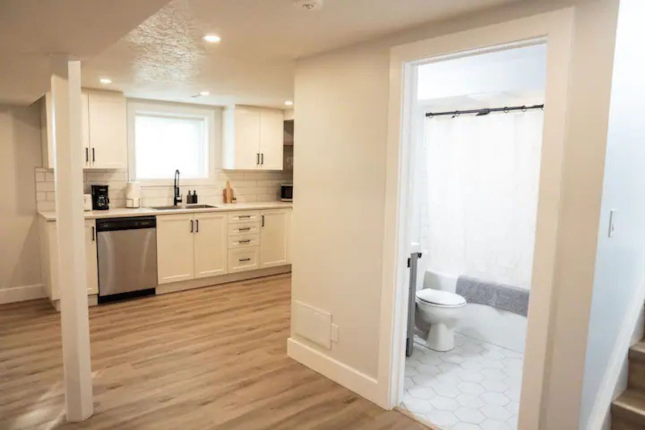 As you step into the kitchen, the clean lines and functional design make you eager to start cooking your favorite dishes.