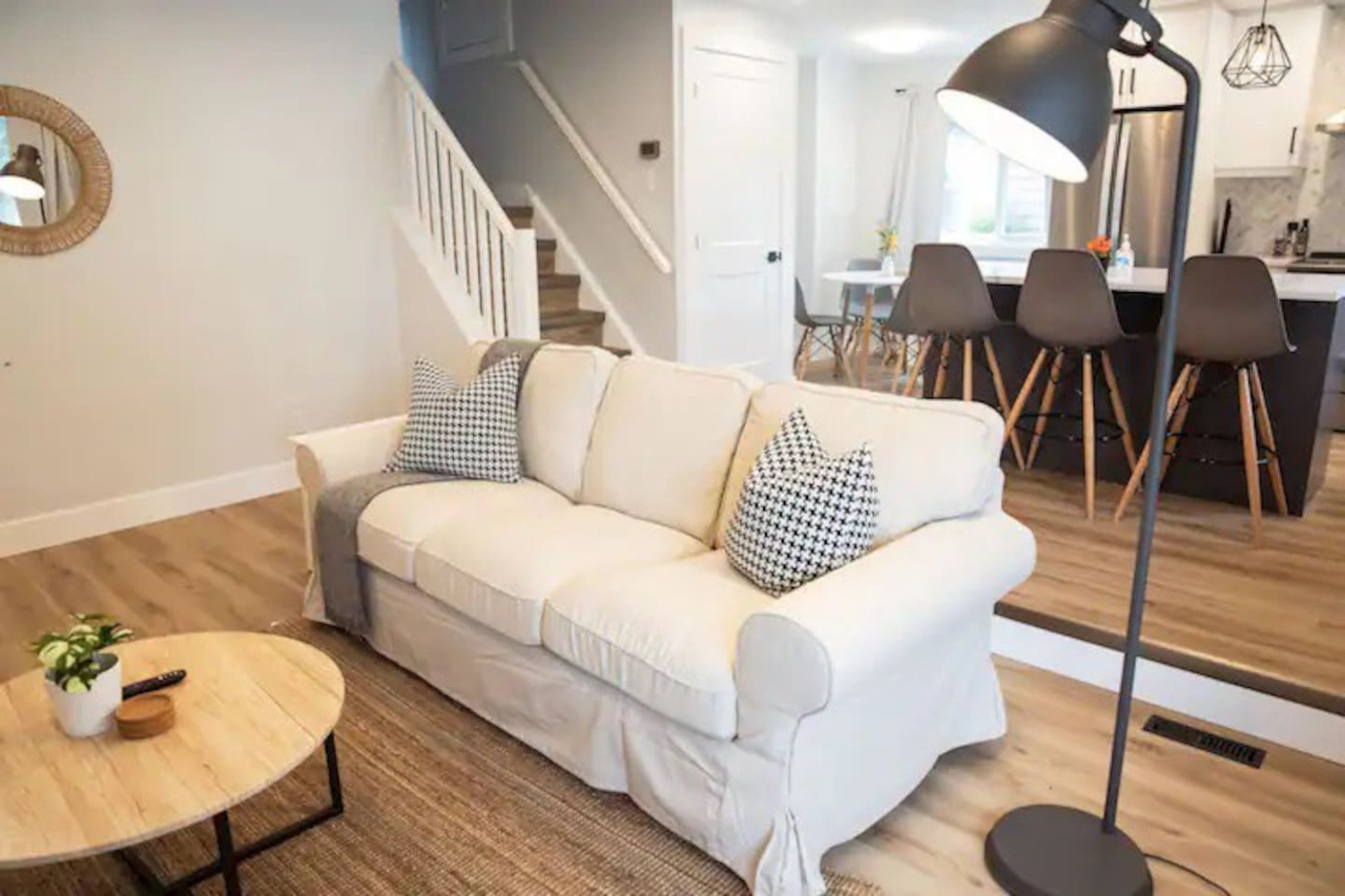 Relax in this warm, inviting space with warm accents and cozy furnishings. You’ll love unwinding on the plush sofa, enjoying or streaming your favorite shows in a serene atmosphere