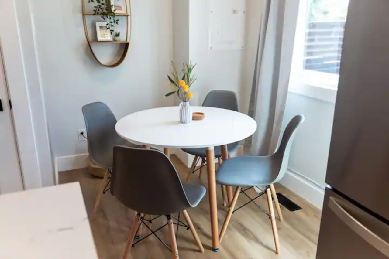 Our dining area is a place for you to relax and enjoy a meal with your family.