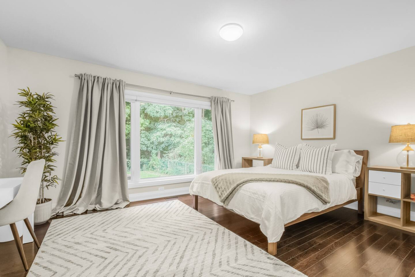 Spacious Queen Bedroom with Ensuite Washroom