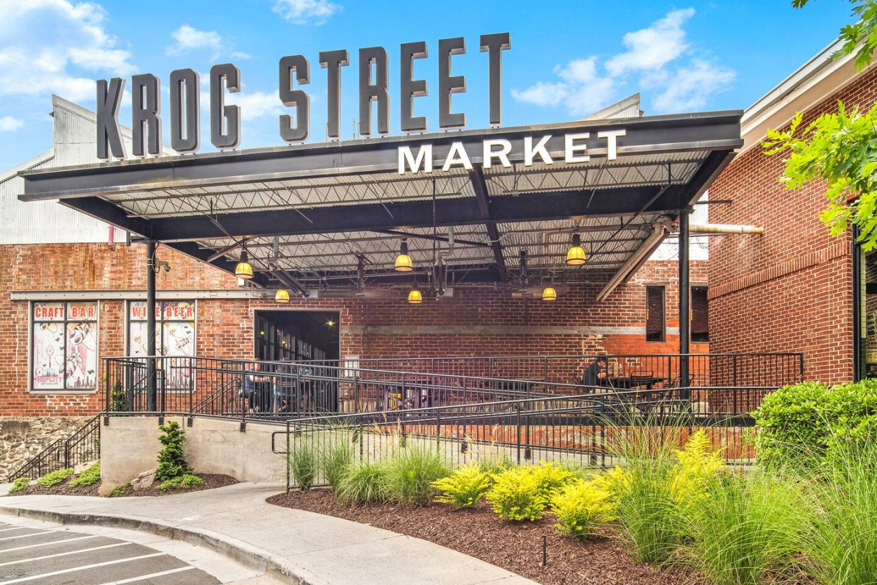 A short walk to Krog St District a food hall.