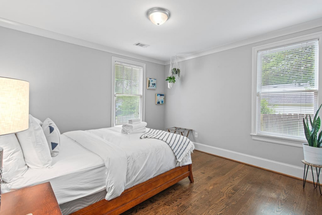 Second bedroom with queen-sized bed.