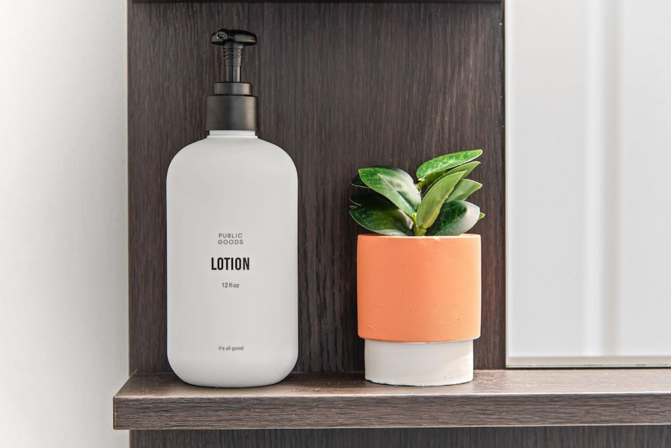 Public Goods products provided for all guests to use.