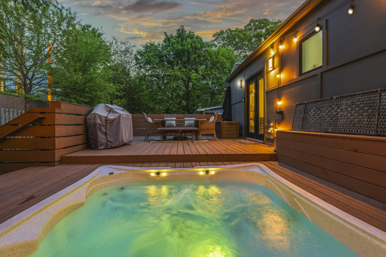 Hot Tub | Backyard grill | Walkable