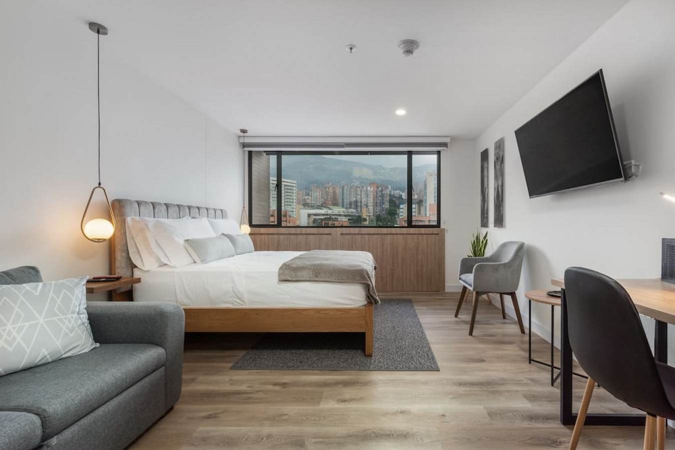 Front of plain black t-shirt.