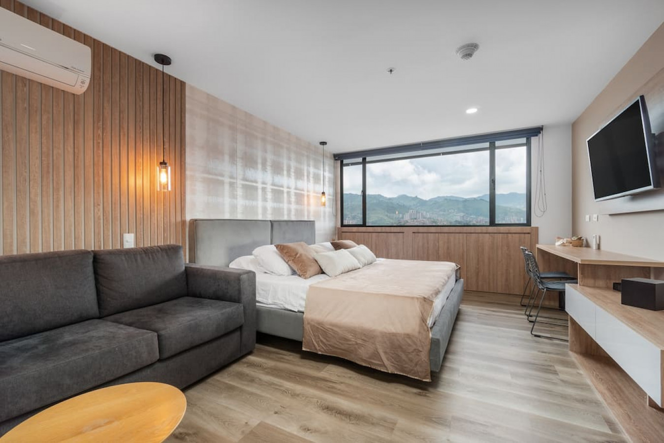 Front of plain black t-shirt.