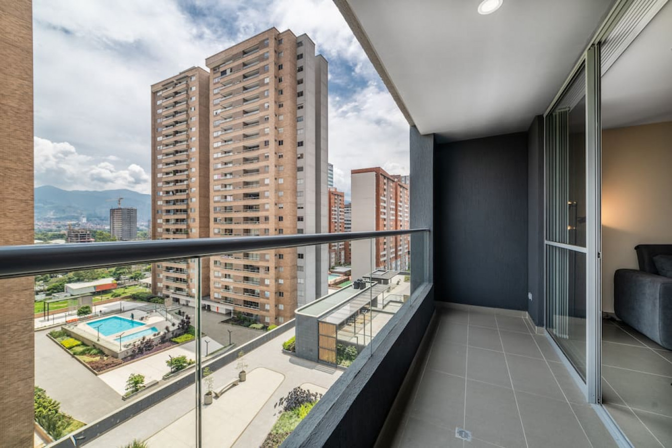 Front of plain black t-shirt.