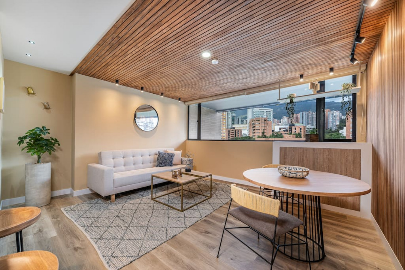 Front of plain black t-shirt.