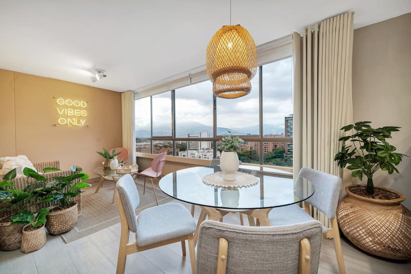 Front of plain black t-shirt.