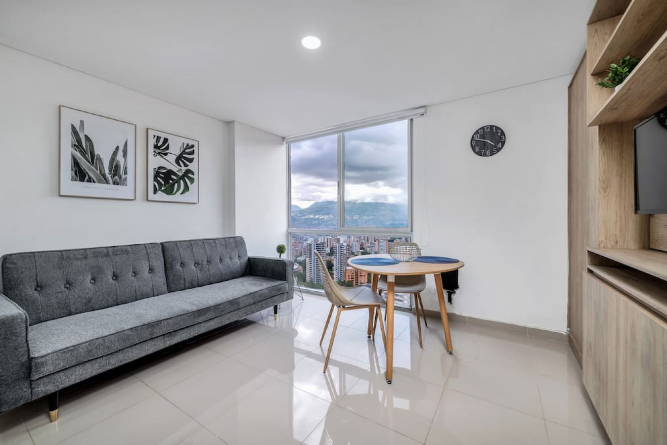 Front of plain black t-shirt.