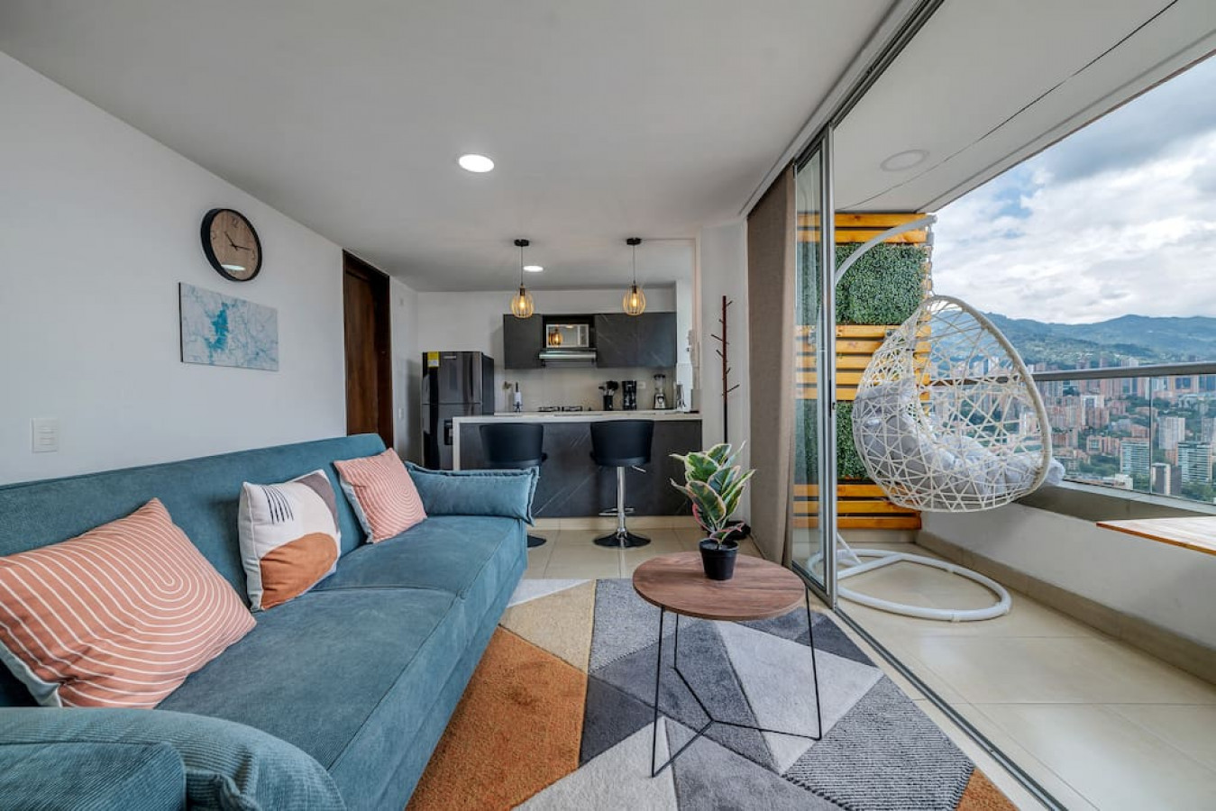 Front of plain black t-shirt.