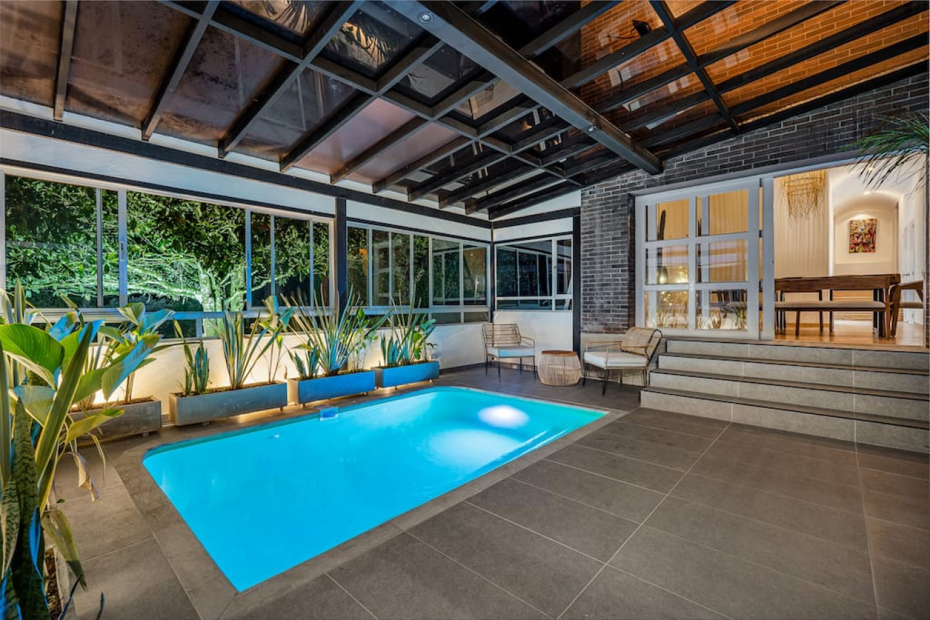 Front of plain black t-shirt.