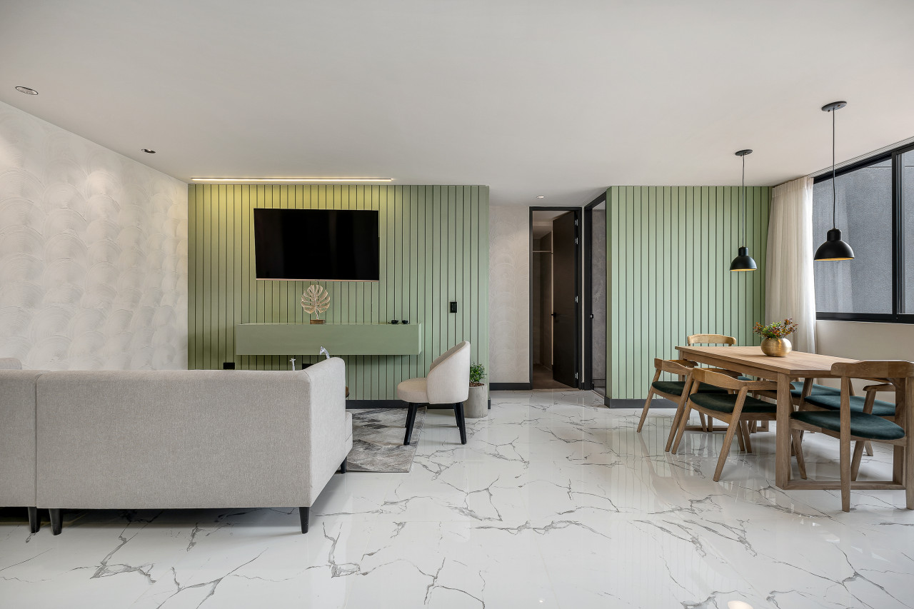 Front of plain black t-shirt.