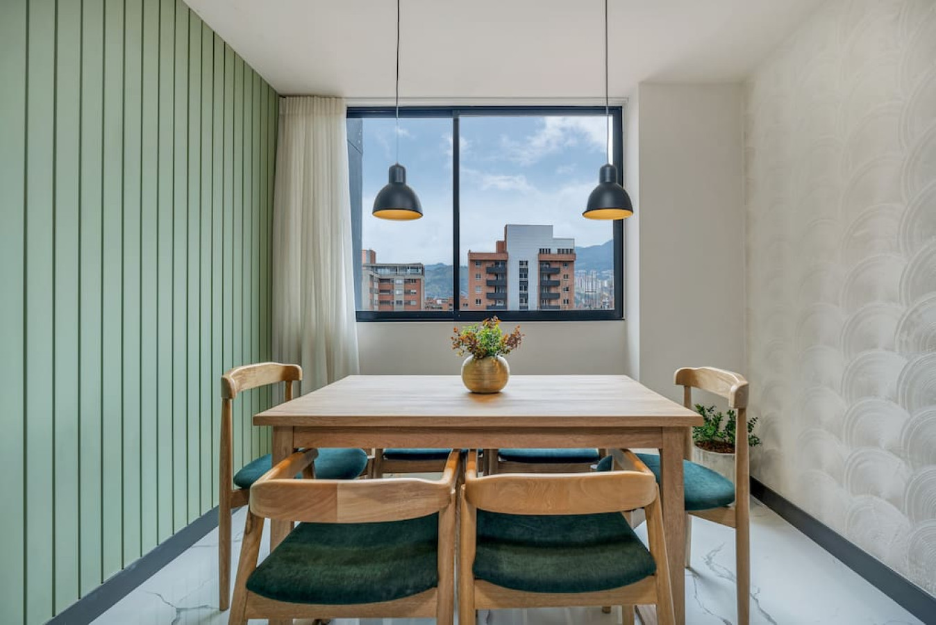 Front of plain black t-shirt.