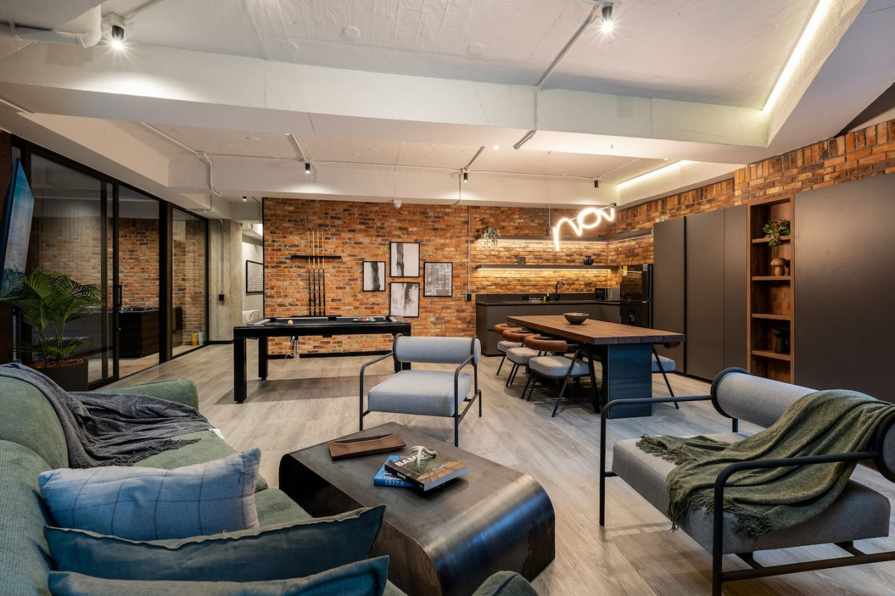 Front of plain black t-shirt.