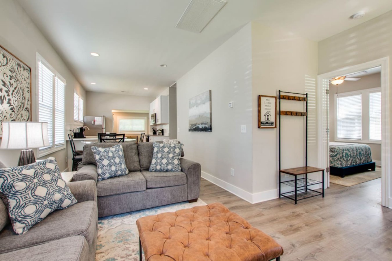 Open-Concept Comfort with Great Flow
From the cozy living area to the dining space and kitchen, this open layout makes it easy to stay connected with your group. Natural light and thoughtful touches create a warm, welcoming vibe throughout.