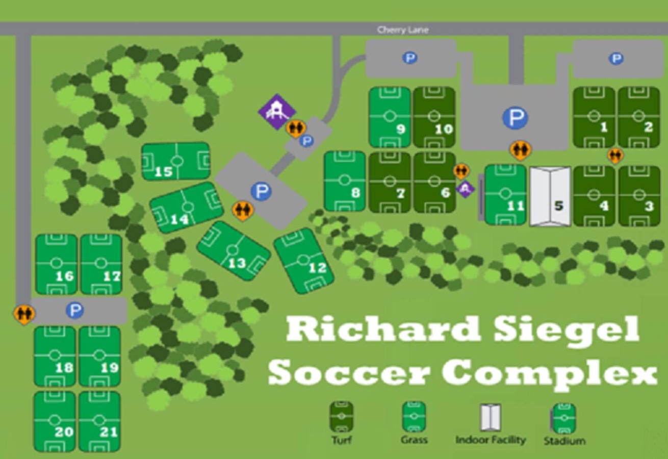 Enjoy easy access to the Richard Siegel Soccer Complex, located just 10 minutes away. Perfect for sports enthusiasts, this premier facility offers turf and grass fields for all your soccer needs.