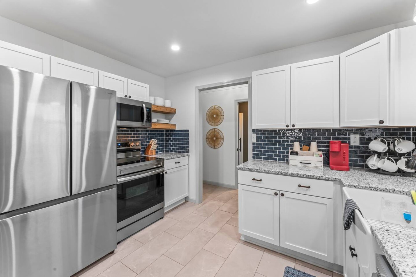 Well-equipped kitchen ready for cooking