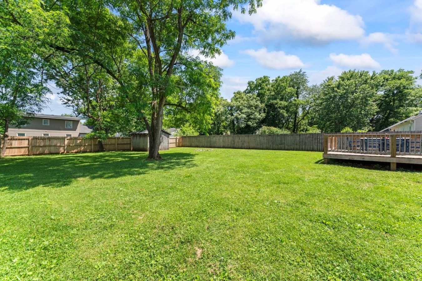 Massive fenced backyard - perfect for kids, pets, and outdoor fun