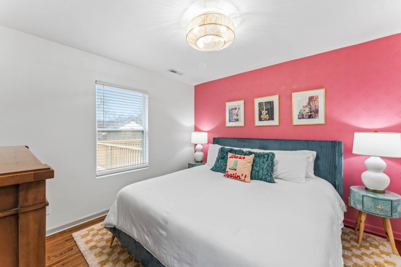 Master bedroom with king bed
